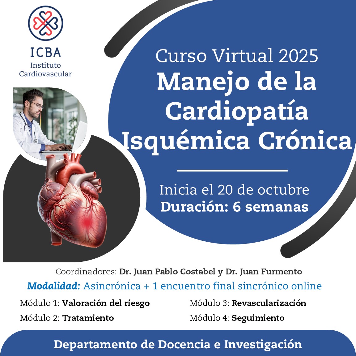 Curso Virtual "Manejo de la Cardiopatía isquémica Crónica""