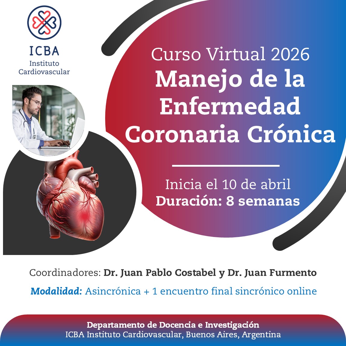 Curso Virtual "Manejo de la Enfermedad Coronaria Crónica" 2026