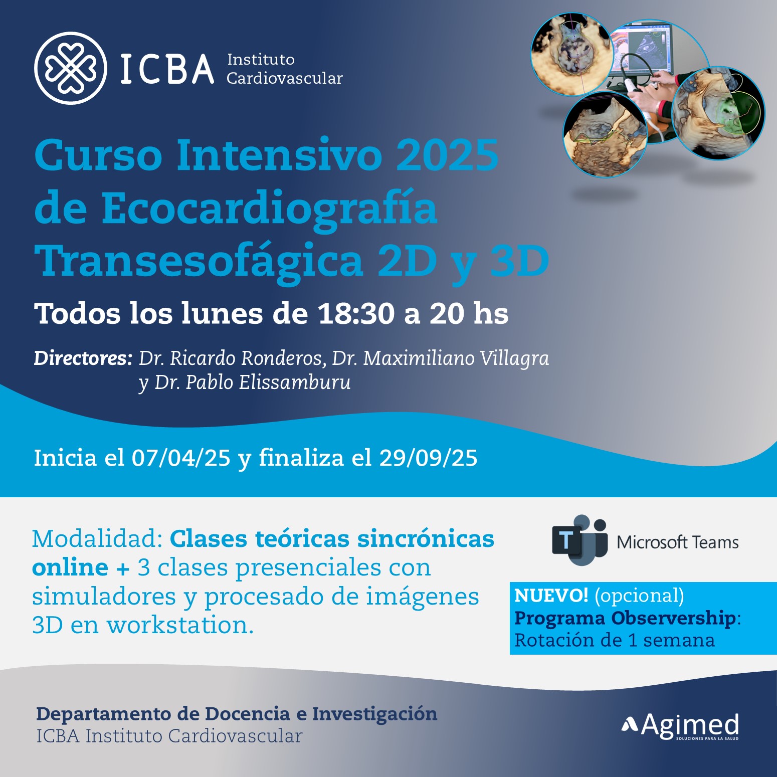 Curso Intensivo de Ecocardiografía Transesofágica 2026