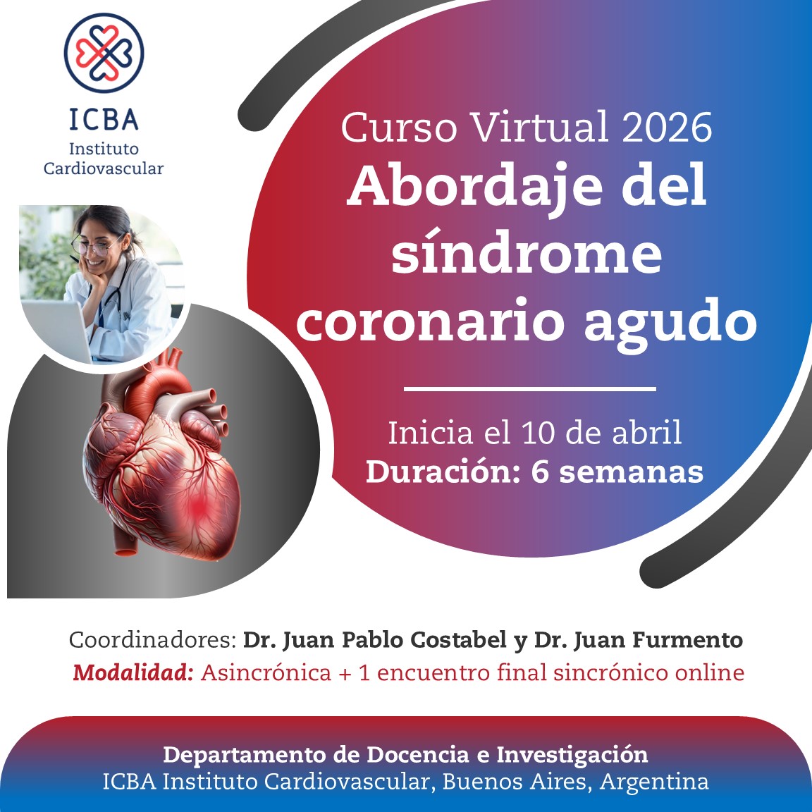 Curso Virtual "Abordaje del Síndrome Coronario Agudo" 2026